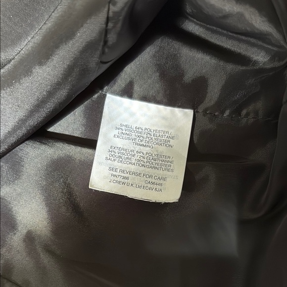 J. Crew Black and Gray Sport Coat with Classic Glen Plaid - Picture 6 of 6